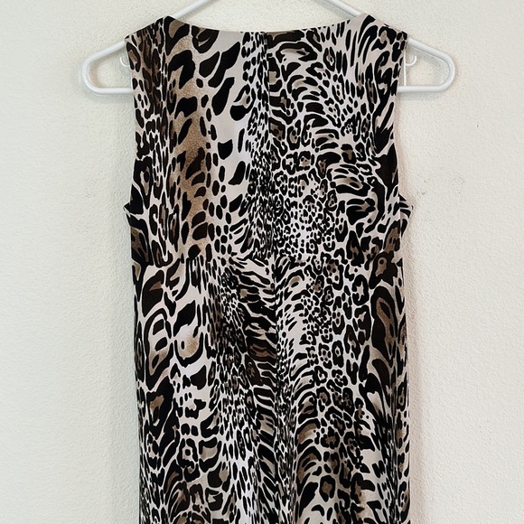 Chico’s Leopard Sleeveless Midi Dress - Picture 6 of 8